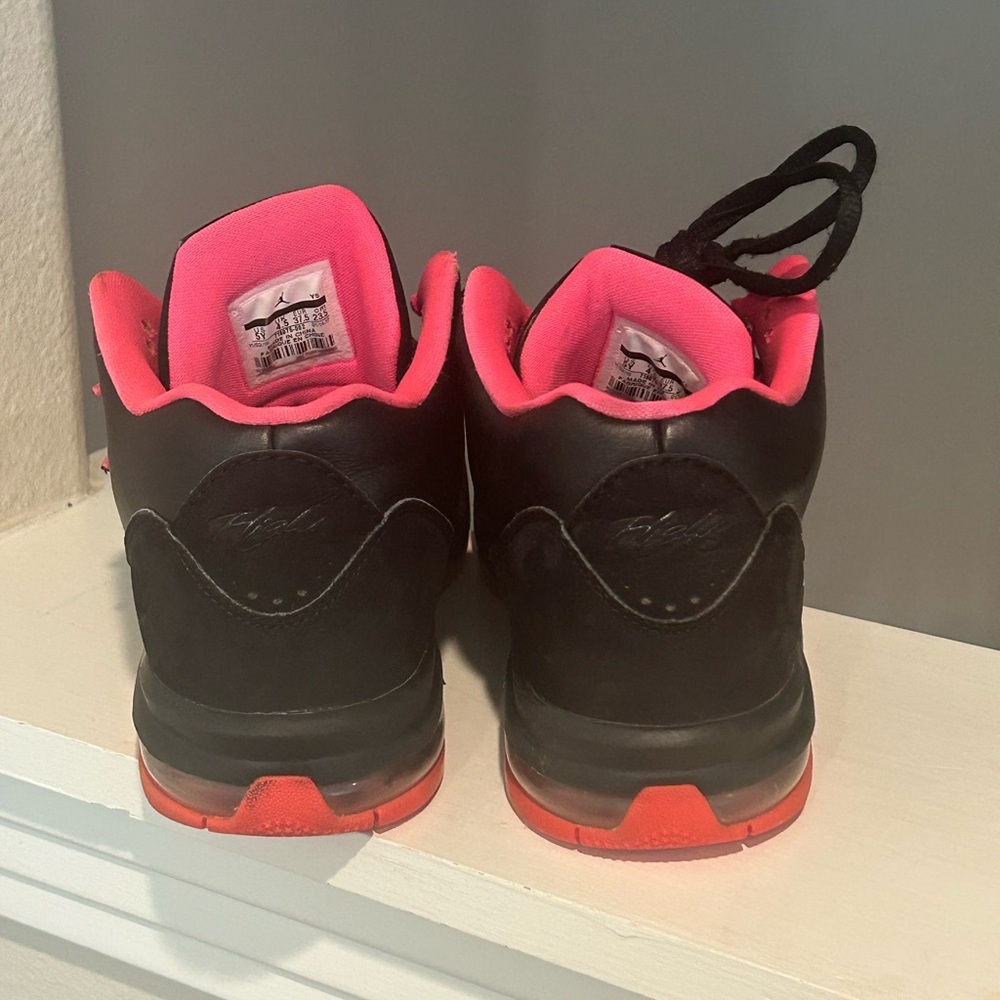 NIKE Jordan Flight Origin 2 718075-002 Black/Pink Basketball Sneakers size 5Y - Picture 7 of 10